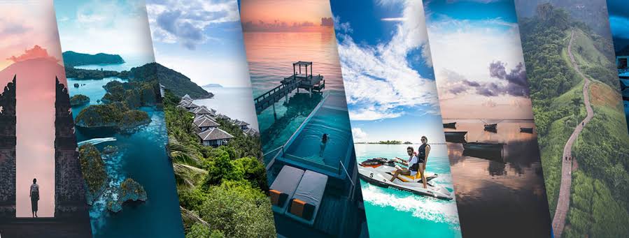 Collage of custom destination options